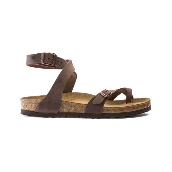BIRKENSTOCK Yara Habana Oiled Leather Ankle Sandals Women's Size EU 40 US 9 - Picture 4 of 6